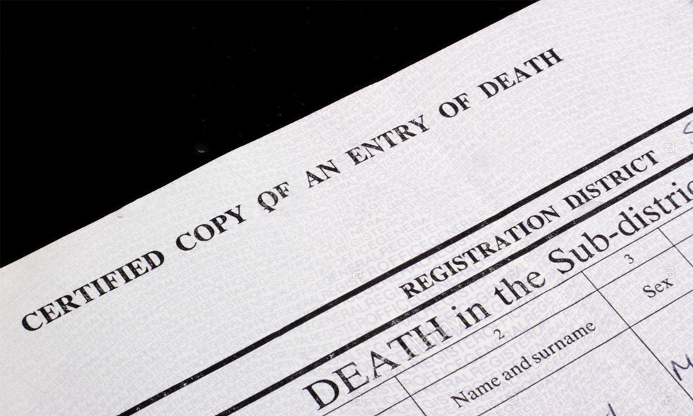 death certificate attestation